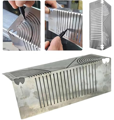 Winkel- und Bogenmarkierungswerkzeug, verstellbar, linearer Bogen, Doppelzweck-Anreißwerkzeug, quadratisches Stahlrohrbiege-Markierungswerkzeug, Metallmarkierungswerkzeug für Metallbearbeitung (L)