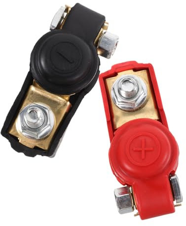 JECOMPRIS 1paar Auto-batterie Polklemmen Positive Und Negative Batterieklemmen Für Sichere Verbindungen Für Autobatterien Und Ladegeräte