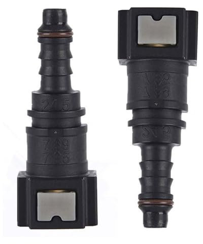 Auto Combustible Línea,Conector Rapido de Gasolina Manguera,Conector de Tubo de Combustible,Recto Coche Combustible Manguera Rápida Liberación Conector,Accesorio Adaptador de Manguera de Combustible