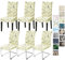 Alishomtll Stretch Stuhlbezug 4er/6er Set Stuhlhussen Schwingstuhl Elastische Stuhlhussen Abnehmbarer Waschbarer Esszimmerstühle Bezüge für Restaurant Hotel Bankett (Schwarze Linie, 6 Stück)