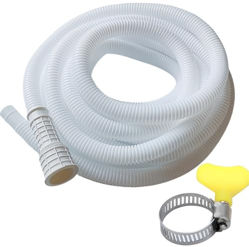 HNOYGNU Air Conditioner Drain Hose Portable AC Drain Hose Replacement, with Connect Clamp,AC & Dehumidifier Replacement Hose Kit (10 Feet)