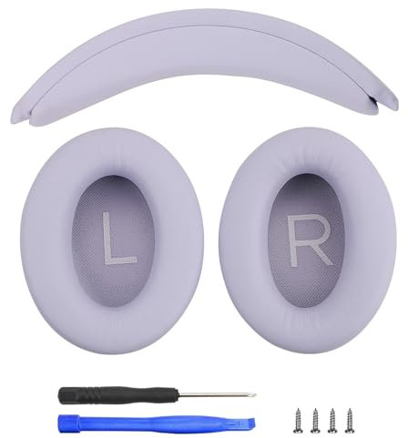 Ear Cushions and Headband Cushion Foam for Bose QuietComfort 35 45 (QC35 QC45) Headphones Accessories Easy to Install (Purple)