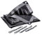 Bâche en PE renforcée 5x5m, 140g/m², avec 4 Cordes de Fixation, œillets en Aluminium Tous Les 50cm, Coins et Bords renforcés - Imperméable, indéchirable, UV stabilisée, Étanche