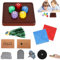 Zikenis Gonggi Korean Game, 6-Teiliges Gonggi-Stein-Set, Traditionelle Koreanische Spiele für Partys, Familienreisen, Halloween, Valentinstag, Ab 12 Jahren