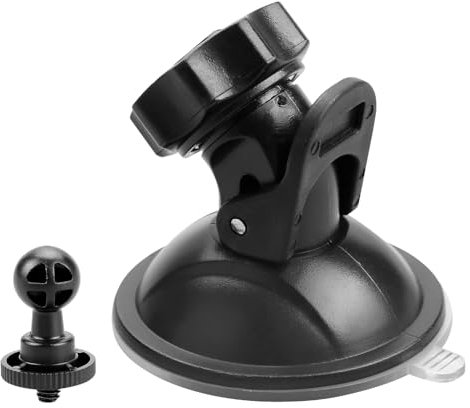 Bojueshaw Car Dash Cam Mount Bracket,Dash Cam Video Holder,Dash Cam Suction Mount with 360 Degree Angle Viewfor Driving DVR Camera Camcorder