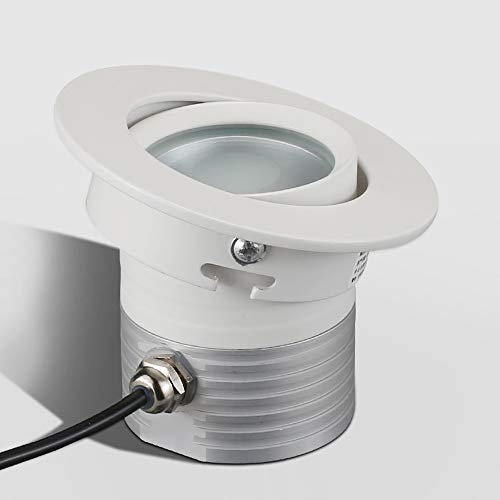 ZJHAHJY Faretto LED Impermeabile IP65 per Doccia da Bagno, Lampada da Incasso Rotonda, apparecchio di Illuminazione da soffitto, 3W 5W 7W AC110V-240V 3000K 4000K 6000K, faretti LED per Esterni
