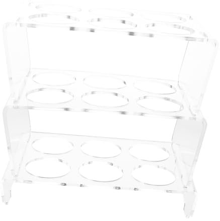 STOBOK Transparenter Acryl-eierbehälter Für Kühlschranktür Eieraufbewahrungstablett Stapelbarer Eierhalter Eiertablett Für Küchenarbeitsplatte Durchsichtiger Eier-organizer