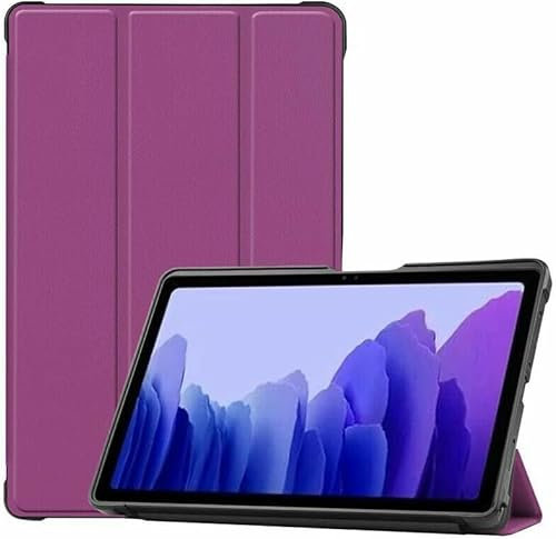 TECH SHEK Case for Samsung Galaxy Tab A7 10.4-Inch 2020, Tri-Fold Stand Cover with Auto Wake/Sleep, Purple