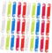 POPETPOP 50Pcs Cable Identification Tags Durable Plastic Label Clips for Data Network and Wire Cables Easy to Use DIY Writable Tags for Organization