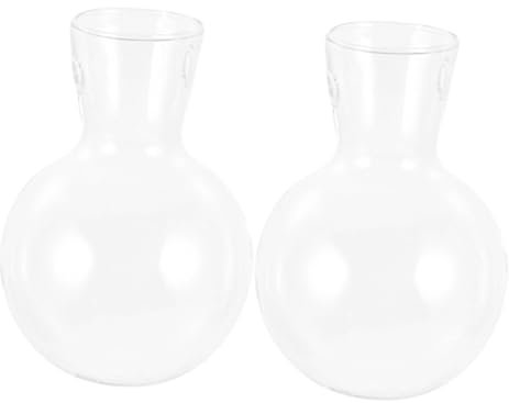 KONTONTY 2stücke Glas Blumentopf Für Innenbereich Hydrokultur Pflanzenterrarium Wasservase Mit Pflanzenhalter Für Zimmerpflanzen Tisch Pflanzgefäß Für Dekoration