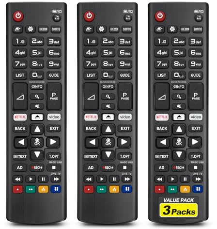 【Pack of 3】Universal for LG-TV-Remote-Control-Replacement,Compatible with All LG Smart TV Models