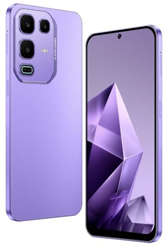 McMgc Note50Pro Unlocked 4G Smartphone, Android 12.0 Mobile Phones 6.6'' HD+ Screen, 32GB ROM/256GB SD, 4G Dual SIM Dual Camera, Face ID+WiFi+BT+FM+GPS+OTG (Note50Pro-Purple)