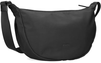 Zwei Damen Handtasche Mademoiselle.Tex MTX70 Moon-Bag 4 Liter Trend-Tasche in Halbmond-Form vielseitig als Bauchtasche Crossbody-Bag Abendtasche Umhängetasche zu tragen (sand)