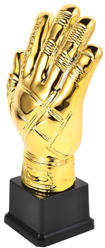 Luxshiny Coppa Guanti da Portiere di Calcio in Plastica Piccola, Premio Sportivo per Miglior Portiere, Coppa per Partite Amatoriali e Competizioni Scolastiche