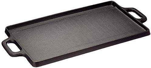 Baumalu 385224 - Plancha (38 cm), Hierro fundido, Negro, Rectangular