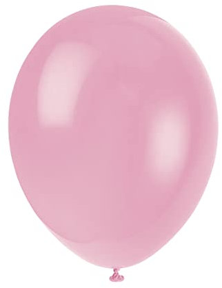 Unique Party - 80003 - Paquet de 10 de Ballons - Latex - 30 cm - Rose Poudré