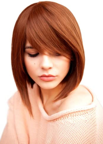 Prettyland Damen Braune Kurze Perücke Alltag Bob Stufe Glatt Alltag wie Echt-Haar Frau gestuft Kurz-haar brown Wig C498