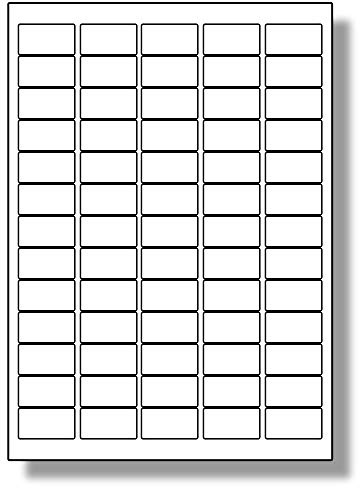 Label Planet® 65 Per Page/Sheet, 5 Sheets (325 Sticky Labels), White Blank Matt Self-Adhesive A4 Address Shipping Stickers, for Laser or Inkjet Printer, UK LP65/38, 38.1 x 21.2 MM, Mail Labelling