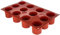 silikomart | SF098 Moule en silicone pour Monoportions CILINDRO, antiadhésif, 12 Monoportions, Lot de 1 Moule à gâteau, Ø 48 mm h 50 mm, Made in Italy