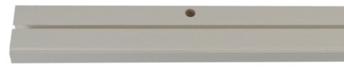 Gardinia Vorhangschiene, 1-Lauf, Kunststoff, weiss 120-500cm (210 Zentimeter)