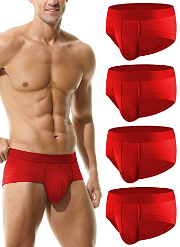Hoerev Men's Bamboo Fibre Briefs Underwear, Pack of 3