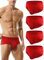 Hoerev Men Super Soft Bamboo Fibre Briefs Underwear Pack of 4