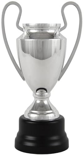 PALLART 7425 Trophäe Sport mit Design TRF Simil 21 cm Europameisterschaft 5484, Silber, Einheitsgröße
