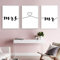 Set de 3 Posters Mr et Mme Citation Amour Murale Chambre Tableaux Décoration Minimaliste Peinture sur Toile 30x40 Affiche Noir et Blanc Couple Poster Deco Adulte Salon Sans Cadre PTQT001-M