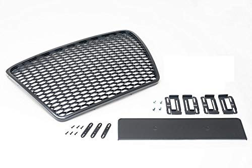 Kompatibel mit A6 4F Kühlergrill Wabengrill Front Grill Emblem Glanz