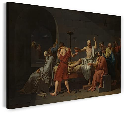 Leinwand (120x80cm): Jacques Louis David - Der Tod von Sokrates