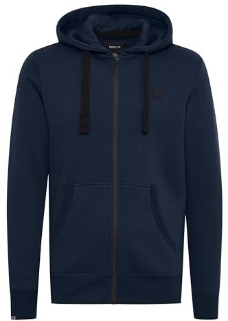 !Solid SDBene Herren Sweatjacke Kapuzenjacke Zip Hoodie mit Kapuze Reißverschluss Kängurutasche Baumwollmischung Regular fit, Größe:L, Farbe:Insignia Blue (1991)