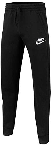 Nike Jungen Sportswear Club Fleece Hose, Black/Black/White, M