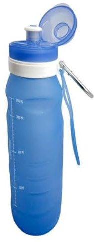 Nerthus FIH 456 - Botella plegable de silicona 400ml