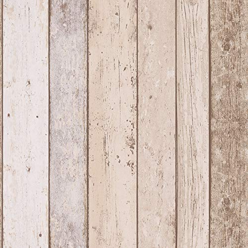 Embossed Wood Effect Wallpaper Beige Blue Brown 899910 89991-0 A.S. Création Il Decoro | Beige/Blue/Brown | Roll (10.05 x 0.53 m) = 5.33 m²