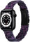 Miimall Compatible con Apple Watch Resin Correa de 44 mm 42 mm, fina y colorida, con hebilla de acero inoxidable, correa de repuesto para iWatch Series SE/6/5/4/3/2/1 – Luz morada