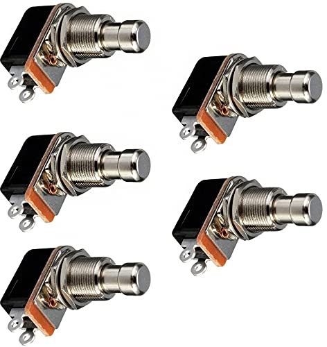 CENPEK Confezione da 5 interruttori momentanei a pedale per effetti per chitarra elettrica SPST