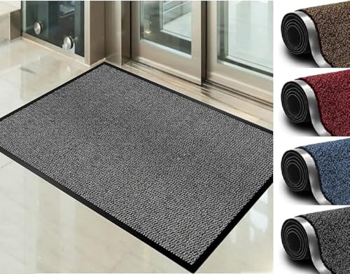 Heavy Duty Dirt Trapper Runner Runner, Non-Slip PVC, Anthracite, 60x180cm