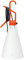 Flos Mayday Mehrzweckleuchte, Lampe im Design von K. Grcic, Tragbare Lampe mit Kegelförmigem Schirm, Griff mit Schalter und Kabel 4850 mm, 220-250 V, 60 W, 220 x 530 mm, Farbe Orange