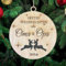 Unser Erstes Weihnachtenals als Oma und Opa - Christbaumschmuck Weihnachtsdeko aus Holz Weihnachtsbaum Deko Weihnachtsdekoration Ornament Weihnachtsbaumschmuck Holz