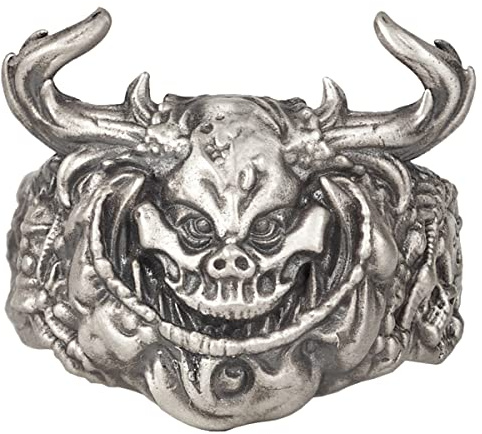 Starforged Chaos God Nurgle Grandfather's Cycles Dämonenring des Kriegshammers 40000, Metall, kein Edelstein, Lac Lac-Metall, kein Edelstein