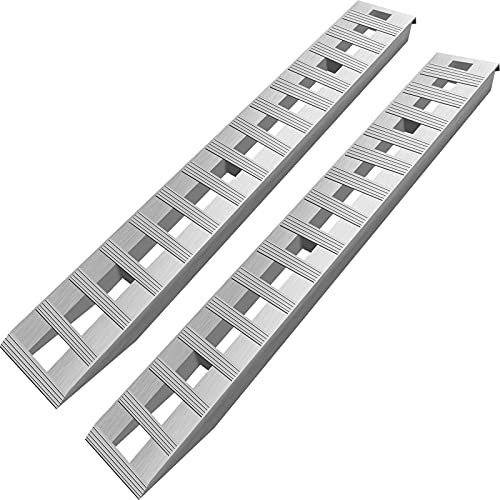 VEVOR 84 x14 Zoll Aluminiumrampen, 2722 kg Kapazität, Rampen für PKW-Anhänger, LKW, ATV, 1 Paar, 2 Rampen