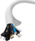 shinfly Cable Tidy Sleeve, 13mm/∅0.51-6m/19.7ft Cable Management Sleeve, Wire Tidy, Wire Loom Self-Closing Tube Wire Organizer for TV PC Home, White