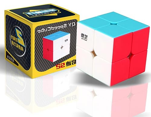 Speed Cube 2x2x2 Zauberwürfel 2x2 Magischer Würfel Speedcube,Einfaches Drehen & Glatt Spiel & Lebendige Farben, Speedcube 3D Puzzle Spiele für Kinder Erwachsene