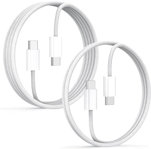 iPhone Charging Cable, Lightning Cable [2 Pack 1.8 M + 1 M] 60 W USB C Fast Charging Cable MFi Certified Original Nylon Charging Cable for iPhone 15/15 Plus/15 Pro Max/MacBook iPad Air/Samsung