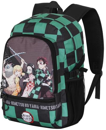 Demon Slayer Akushon-Fan Fight Rucksack 2.2, Mehrfarbig, 31 x 44 cm, Kapazität 24 L