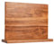 FULLHI Double face grand bloc de couteaux magnétique en bois d'acacia Porte-couteau Set Stand avec Stronge bandes magnétiques Couteaux de cuisine de stockage Rack Organisateur d'outils (30 * 24.8CM)