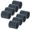 HAF® 8 manguitos de PVC con 2 manguitos adhesivos de 50 mm | Conector de PVC gris para tuberías, conexiones de tuberías, tuberías de piscina y mucho más. Calidad: fabricado en Europa. Cantidad: 8