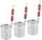 MUNGHOK Lot de 3 paniers à pâtes en acier inoxydable - Passoire à pâtes micro-perforée - Passoire de service - Passoire de cuisine - Passoire pour pâtes, fruits, boulettes, aliments