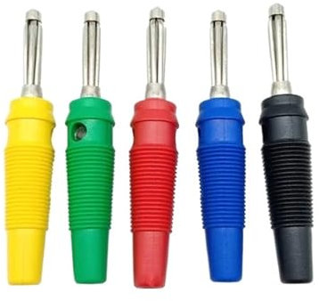 10PCS 4mm Banana (+ Socket Connector) Binding Post Lantern Male Female Pair Terminal Breadboard Socket(Black 10Pcs)