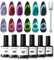 Modelones UV Nagellack 6 Farben Dunkelviolett Blau Rot Gel Nagellack UV Nageldesign Sets Soak Off Gel Polish für Maniküre Nageldesign Herbst